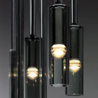 Lampa Wisząca Minimalistyczna z Cylindrycznym Kloszem ze Szkła
