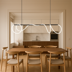 Lampa Wisząca Minimalistyczna z Falistym Przewodem Świetlnym nad Stół ##POS:2##