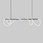 Lampa Wisząca Minimalistyczna z Falistym Przewodem Świetlnym nad Stół ##POS:6##