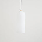 Lampa Wisząca Minimalistyczna z Kloszem Cylindrycznym z Alabastru