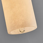 Lampa Wisząca Minimalistyczna z Kloszem Cylindrycznym z Alabastru