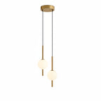 Lampa Wisząca Minimalistyczna z Kloszem Kulistym ze Szkła