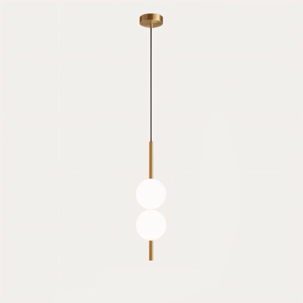 Lampa Wisząca Minimalistyczna z Kloszem Kulistym ze Szkła