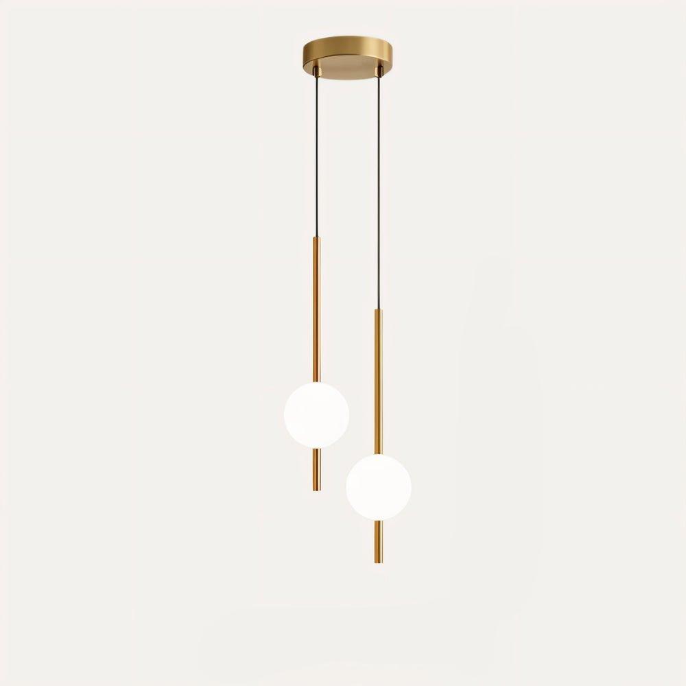 Lampa Wisząca Minimalistyczna z Kloszem Kulistym ze Szkła
