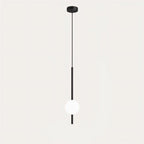 Lampa Wisząca Minimalistyczna z Kloszem Kulistym ze Szkła
