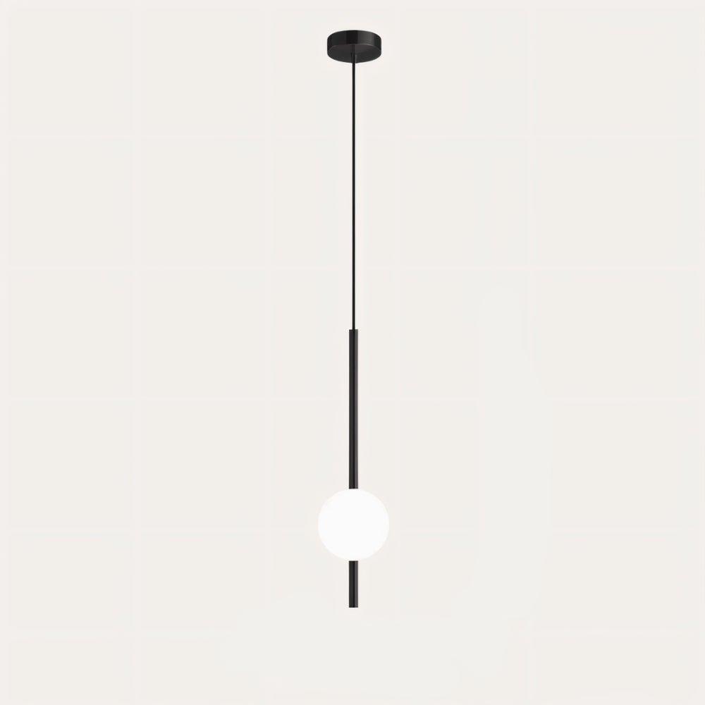 Lampa Wisząca Minimalistyczna z Kloszem Kulistym ze Szkła