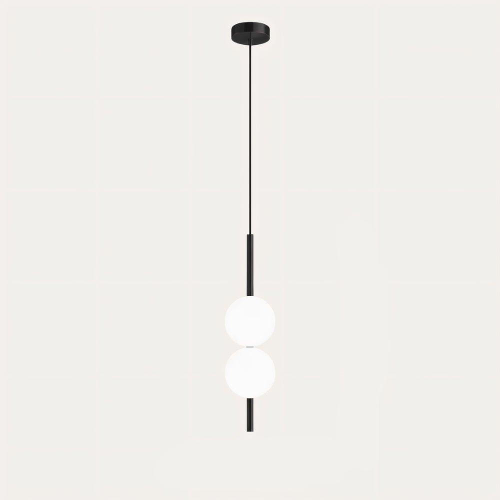 Lampa Wisząca Minimalistyczna z Kloszem Kulistym ze Szkła
