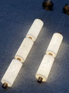 Lampa Wisząca Minimalistyczna z Kloszem z Alabastru