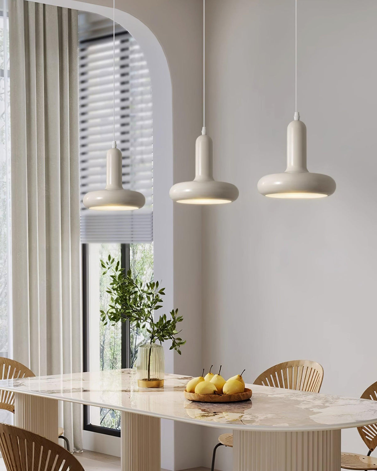 Lampa Wisząca Minimalistyczna z Okrągłą Kapsułową Kloszem