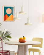 Lampa Wisząca Minimalistyczna z Okrągłą Kapsułową Kloszem