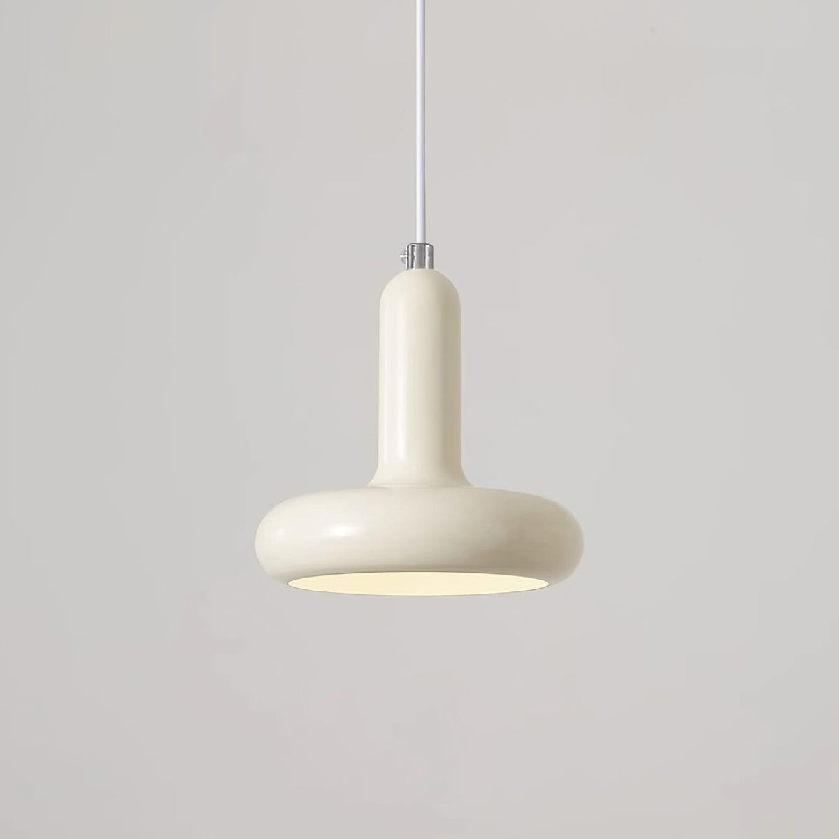 Lampa Wisząca Minimalistyczna z Okrągłą Kapsułową Kloszem