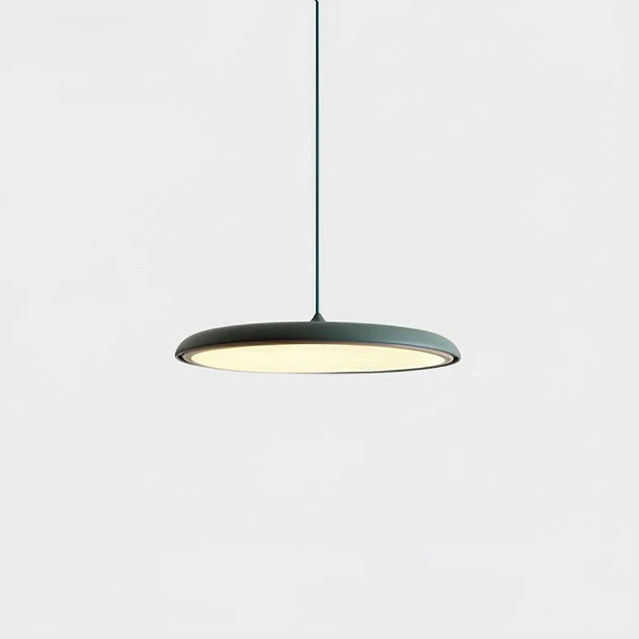 Lampa Wisząca Minimalistyczna z Okrągłym Kloszem i Wbudowanym Źródłem Światła