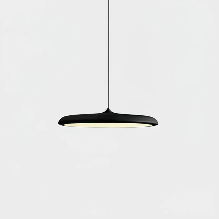 Lampa Wisząca Minimalistyczna z Okrągłym Kloszem i Wbudowanym Źródłem Światła