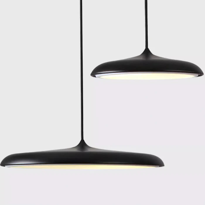Lampa Wisząca Minimalistyczna z Okrągłym Kloszem i Wbudowanym Źródłem Światła