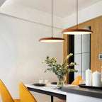 Lampa Wisząca Minimalistyczna z Okrągłym Kloszem i Wbudowanym Źródłem Światła