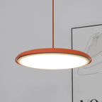 Lampa Wisząca Minimalistyczna z Okrągłym Kloszem i Wbudowanym Źródłem Światła