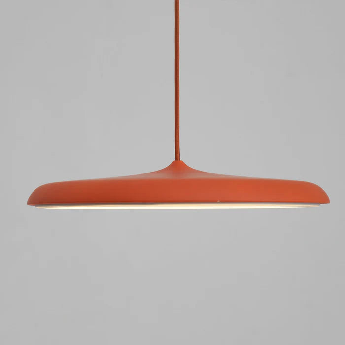 Lampa Wisząca Minimalistyczna z Okrągłym Kloszem i Wbudowanym Źródłem Światła