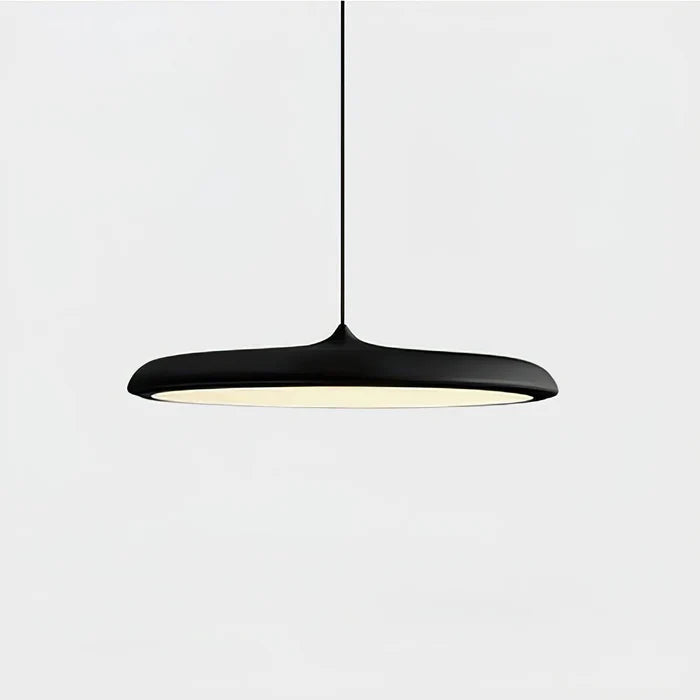 Lampa Wisząca Minimalistyczna z Okrągłym Kloszem i Wbudowanym Źródłem Światła