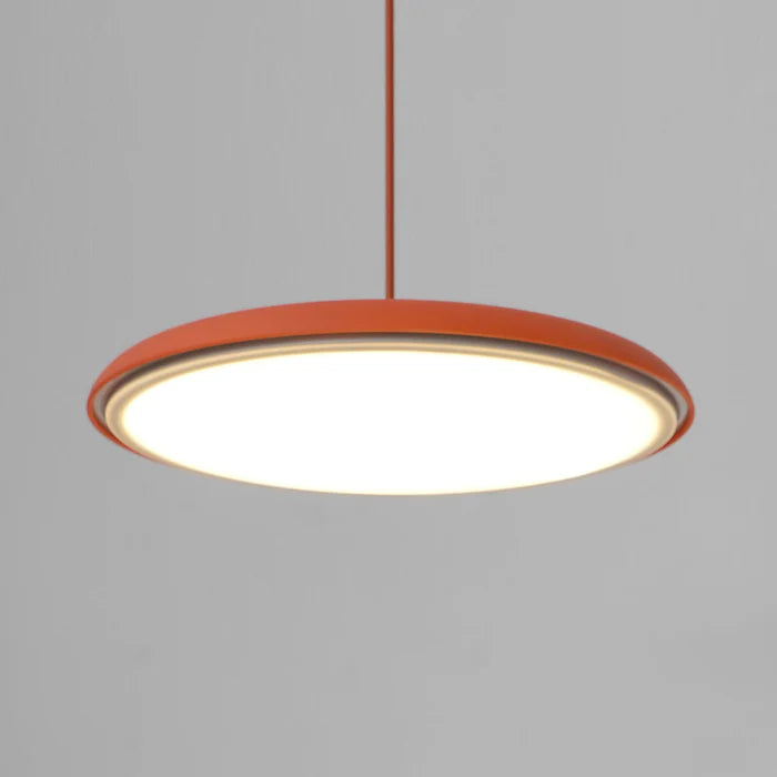 Lampa Wisząca Minimalistyczna z Okrągłym Kloszem i Wbudowanym Źródłem Światła