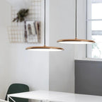 Lampa Wisząca Minimalistyczna z Okrągłym Kloszem i Wbudowanym Źródłem Światła
