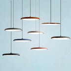 Lampa Wisząca Minimalistyczna z Okrągłym Kloszem i Wbudowanym Źródłem Światła