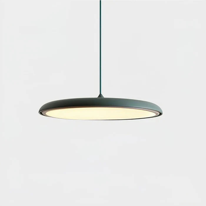 Lampa Wisząca Minimalistyczna z Okrągłym Kloszem i Wbudowanym Źródłem Światła