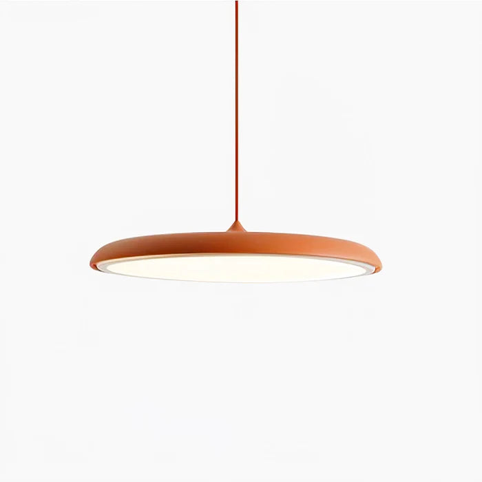 Lampa Wisząca Minimalistyczna z Okrągłym Kloszem i Wbudowanym Źródłem Światła