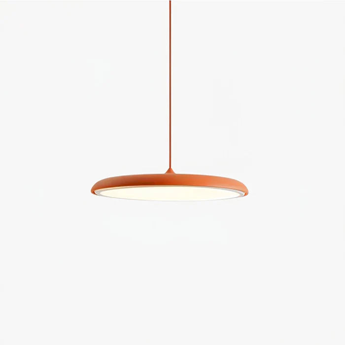 Lampa Wisząca Minimalistyczna z Okrągłym Kloszem i Wbudowanym Źródłem Światła