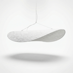 Lampa Wisząca Minimalistyczna z Organicznym Kloszem