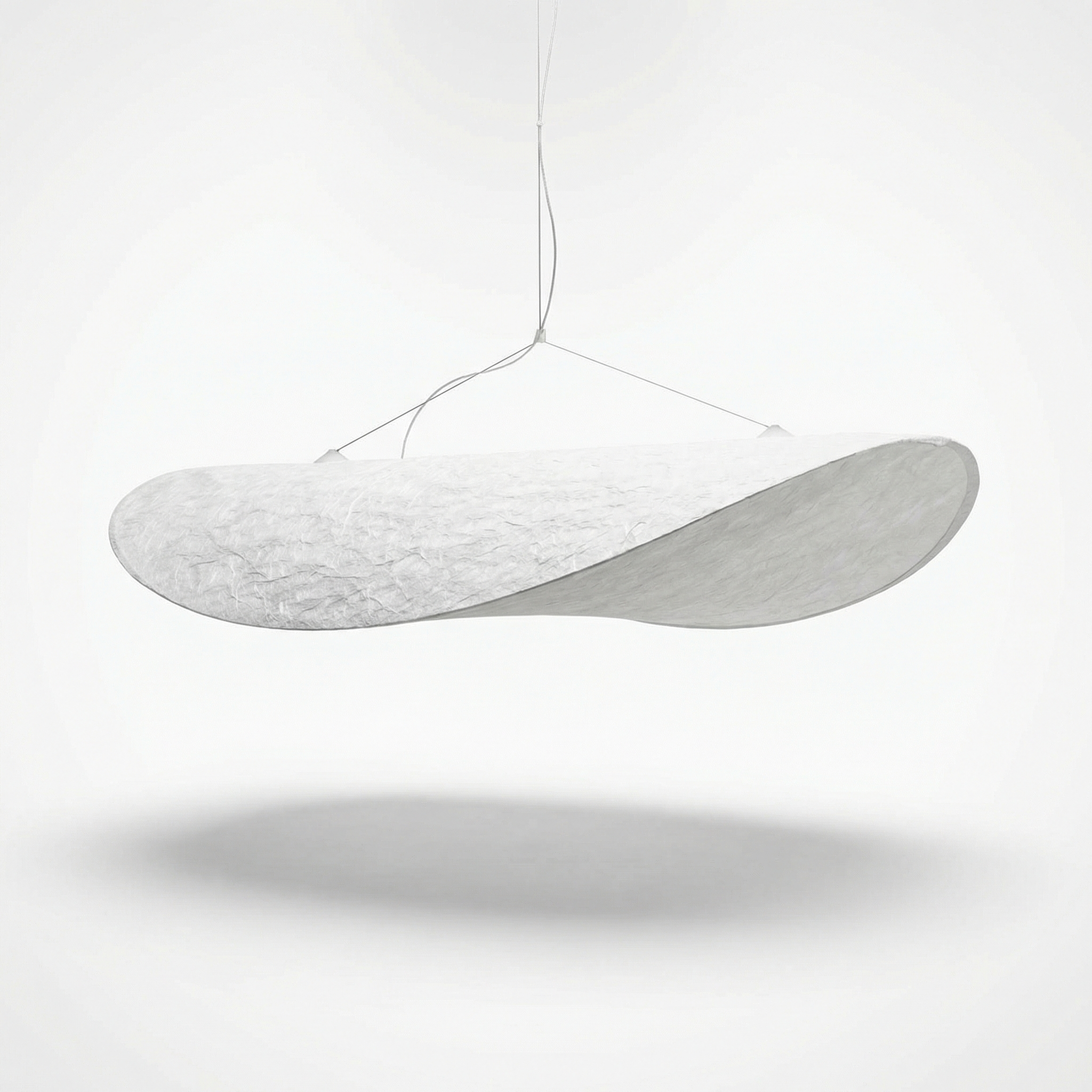 Lampa Wisząca Minimalistyczna z Organicznym Kloszem