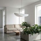 Lampa Wisząca Minimalistyczna z Organicznym Kloszem
