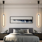 Lampa Wisząca Minimalistyczna z Podłużnym Kloszem i Wbudowanym LED