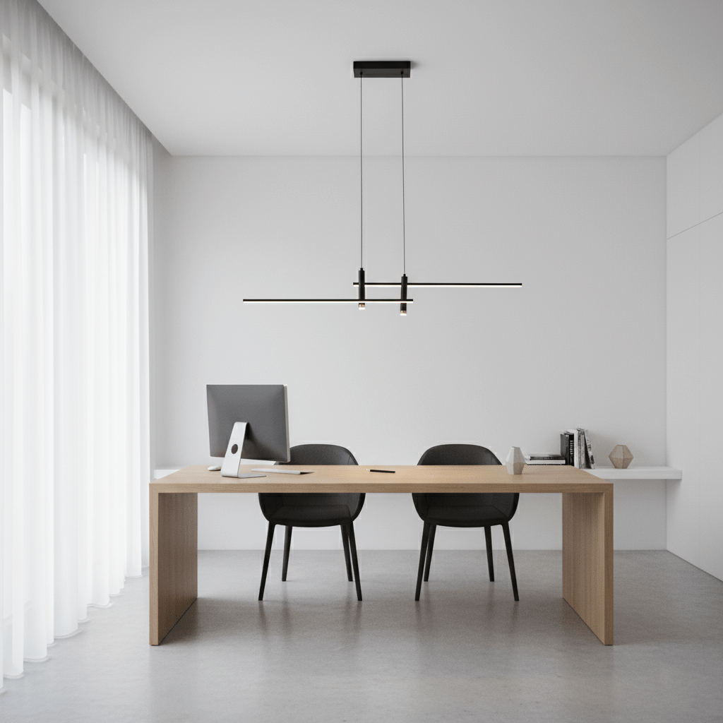 Lampa Wisząca Minimalistyczna z Regulowaną Wysokością i Funkcją Ściemniania
