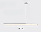Lampa Wisząca Minimalistyczna z Tubą LED nad Stół