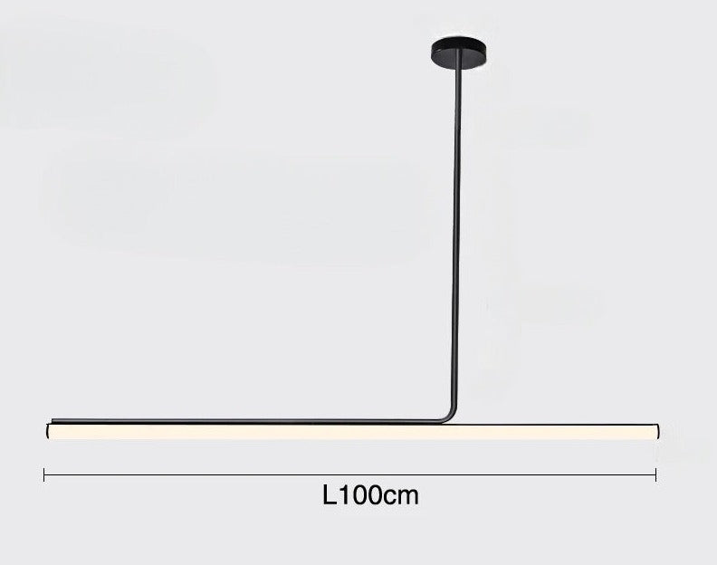Lampa Wisząca Minimalistyczna z Tubą LED nad Stół