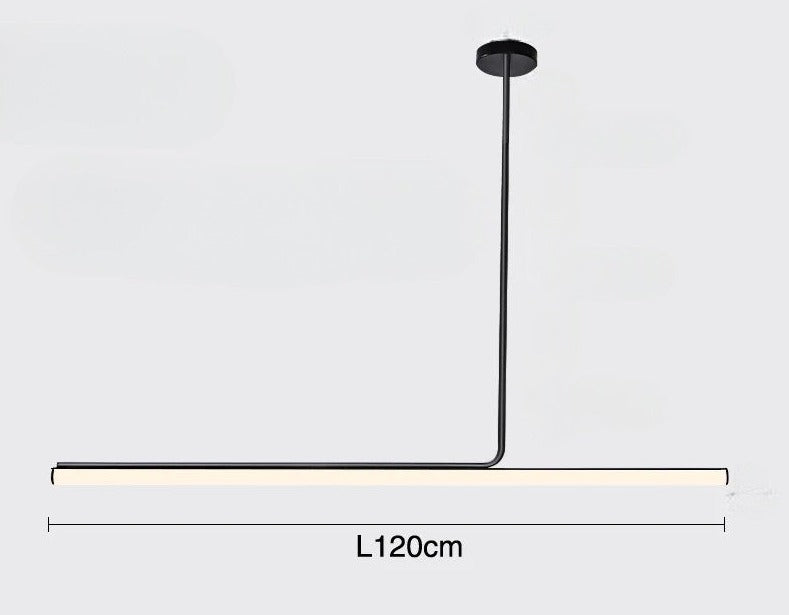 Lampa Wisząca Minimalistyczna z Tubą LED nad Stół
