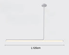 Lampa Wisząca Minimalistyczna z Tubą LED nad Stół
