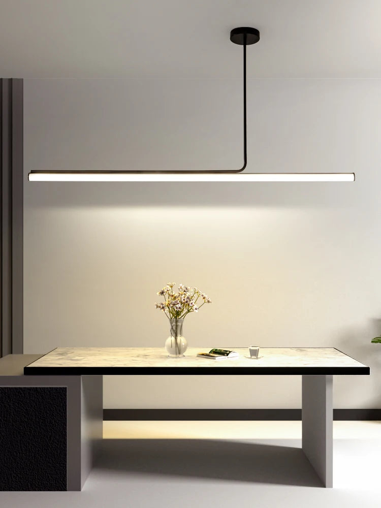 Lampa Wisząca Minimalistyczna z Tubą LED nad Stół
