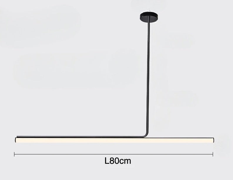 Lampa Wisząca Minimalistyczna z Tubą LED nad Stół