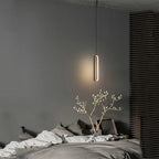 Lampa Wisząca Minimalistyczna z Wbudowanym LED i Owalnym Kloszem