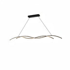 Lampa Wisząca Minimalistyczna z Zintegrowanym Oświetleniem w Kształcie Fali