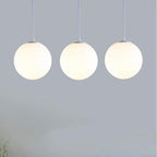 Lampa Wisząca Minimalistyczna ze Szklanym Kloszem Kulistym