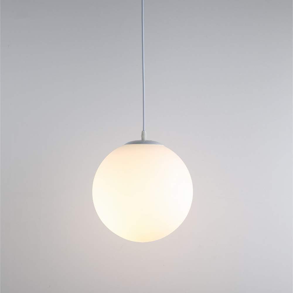 Lampa Wisząca Minimalistyczna ze Szklanym Kloszem Kulistym