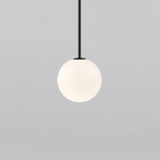 Lampa Wisząca Minimalistyczna ze Szklanym Kloszem w Kształcie Kuli