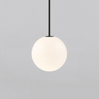 Lampa Wisząca Minimalistyczna ze Szklanym Kloszem w Kształcie Kuli