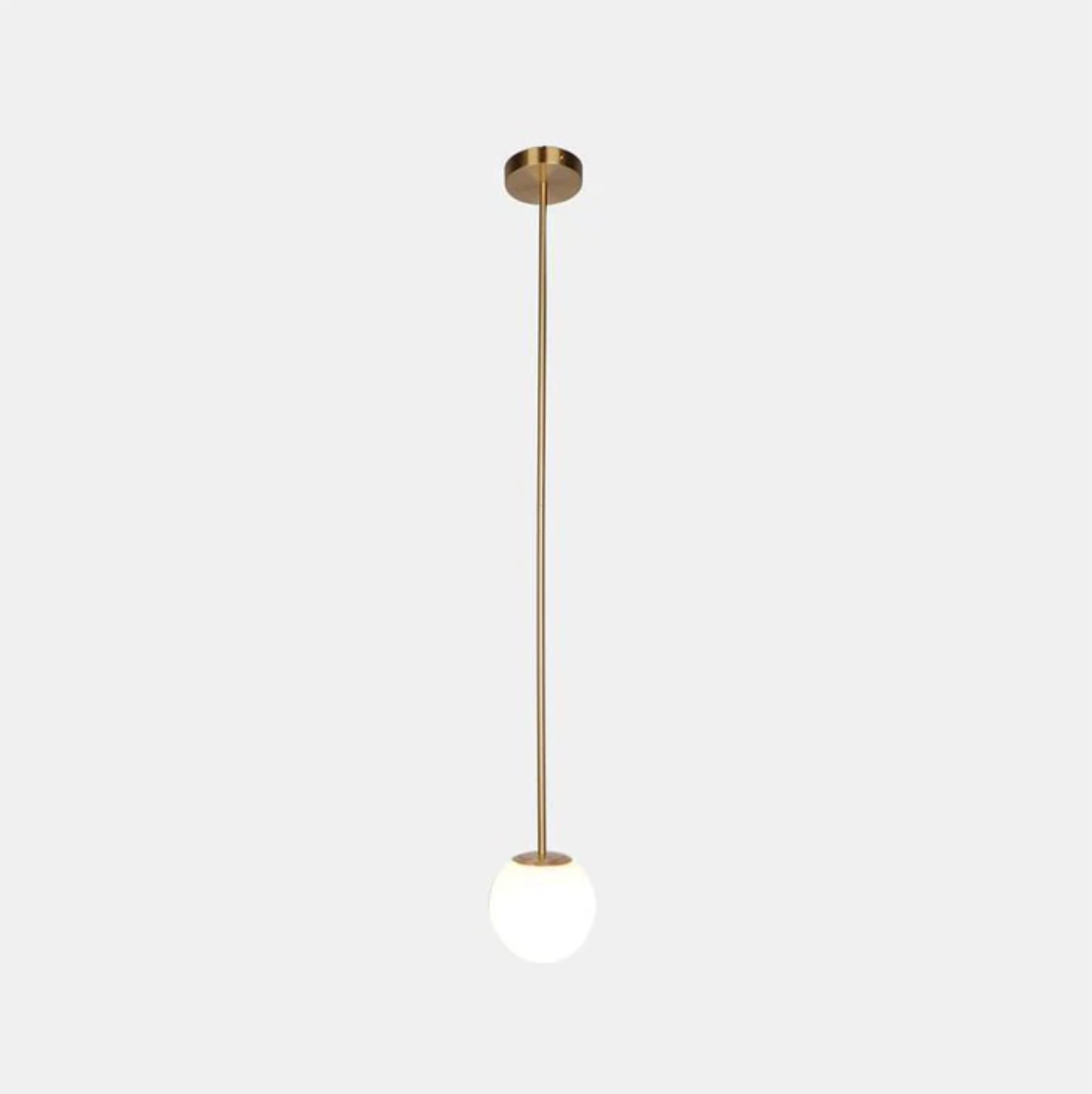 Lampa Wisząca Minimalistyczna ze Szklanym Kloszem w Kształcie Kuli