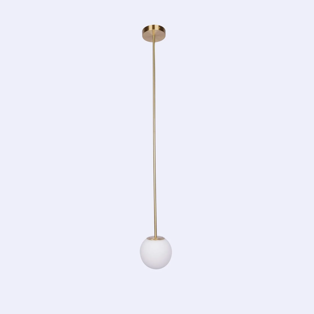 Lampa Wisząca Minimalistyczna ze Szklanym Kloszem w Kształcie Kuli