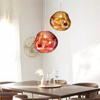 Lampa Wisząca Modern z Organicznym Kloszem Szklanym