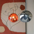 Lampa Wisząca Modern z Organicznym Kloszem Szklanym