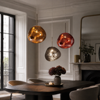Lampa Wisząca Modern z Organicznym Kloszem Szklanym ##POS:8##